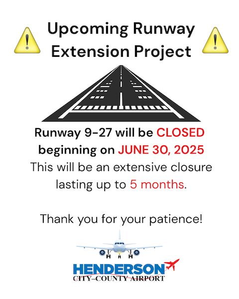 Runway expansion project flyer